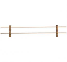 BRONZE RIGHT RAILING WITH 2 BARS AND 2 COLUMNS